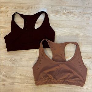 Maroon and mauve Joylab sports bras